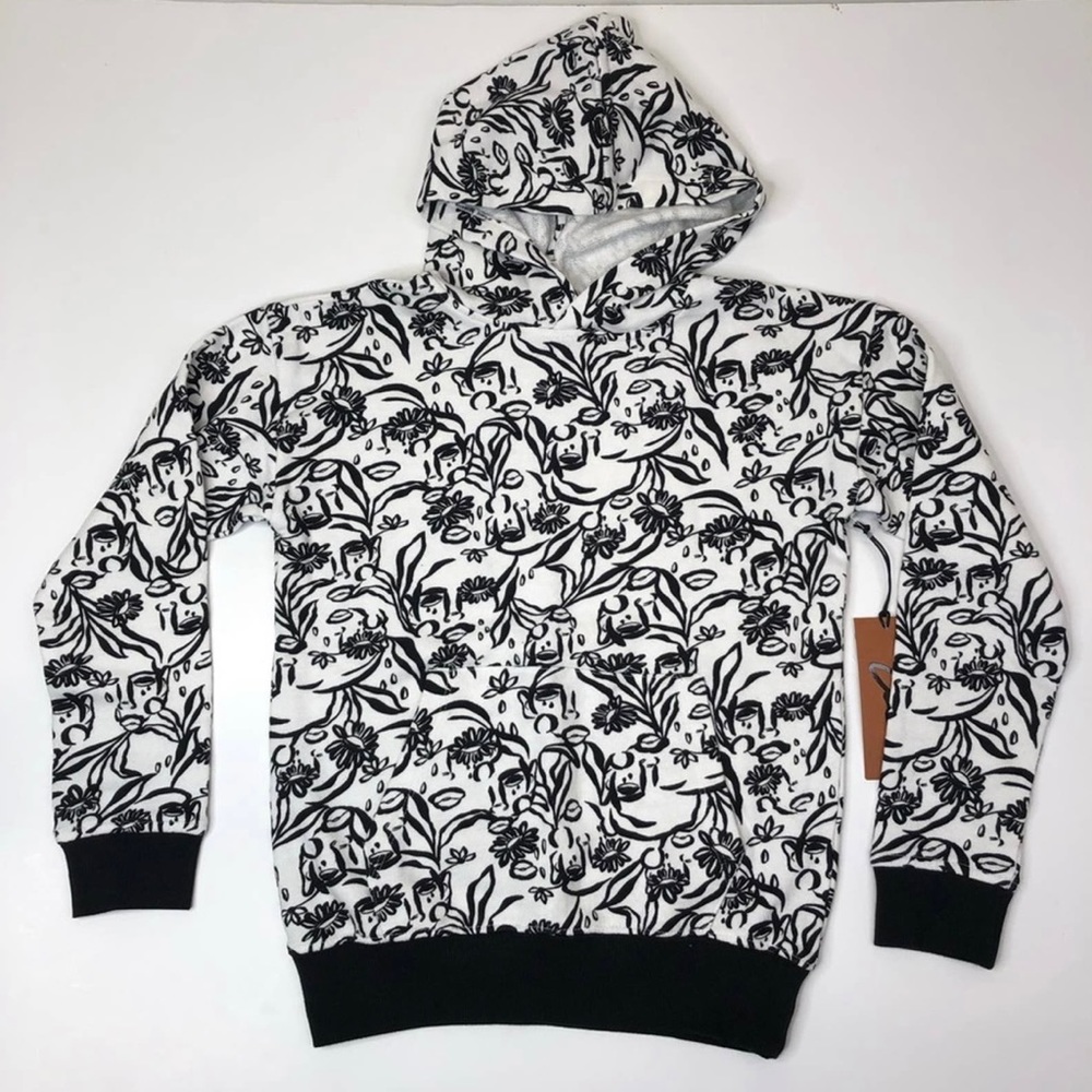 Nordstrom X Cristina Martinez Kids' Blooming Faces hoodie - kids M